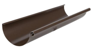 Желоб водосточный, сталь, d-150 мм, коричневый, L-3 м, Aquasystem